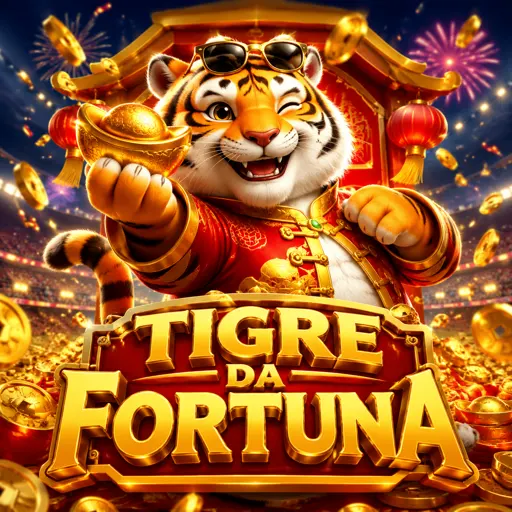 Capa do slot Fortune Tiger com tigre dourado