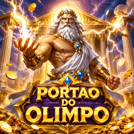 Capa do slot Gates of Olympus com tema grego e multiplicadores
